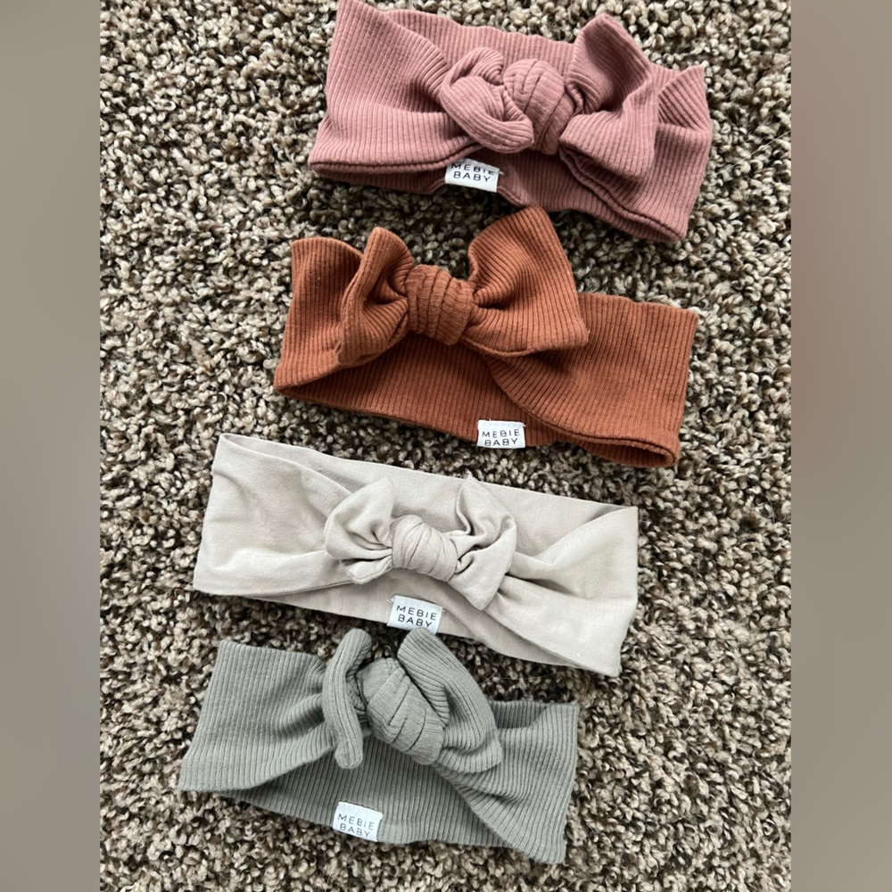 4 Mebie baby wide headbands